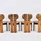 Chaises de salle à manger Africa par Afra & Tobia Scarpa pour Maxalto, 1975, ensemble de 4