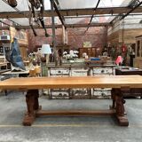 1950s mountain table in solid elm