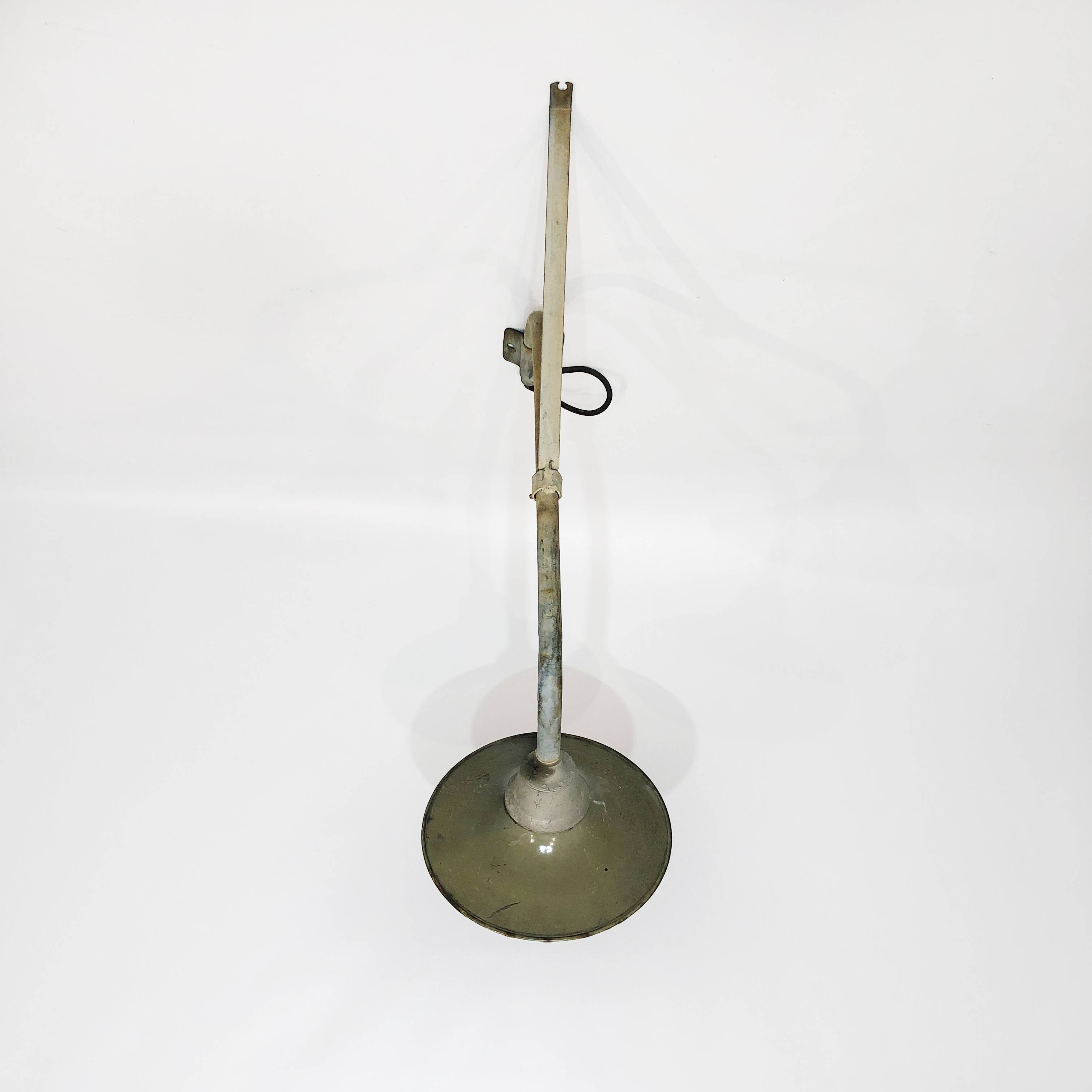Large Greek Industrial Army Wall Light 1  1950s