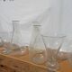 Lot of old soliflore vases chemistry laboratory equipment
