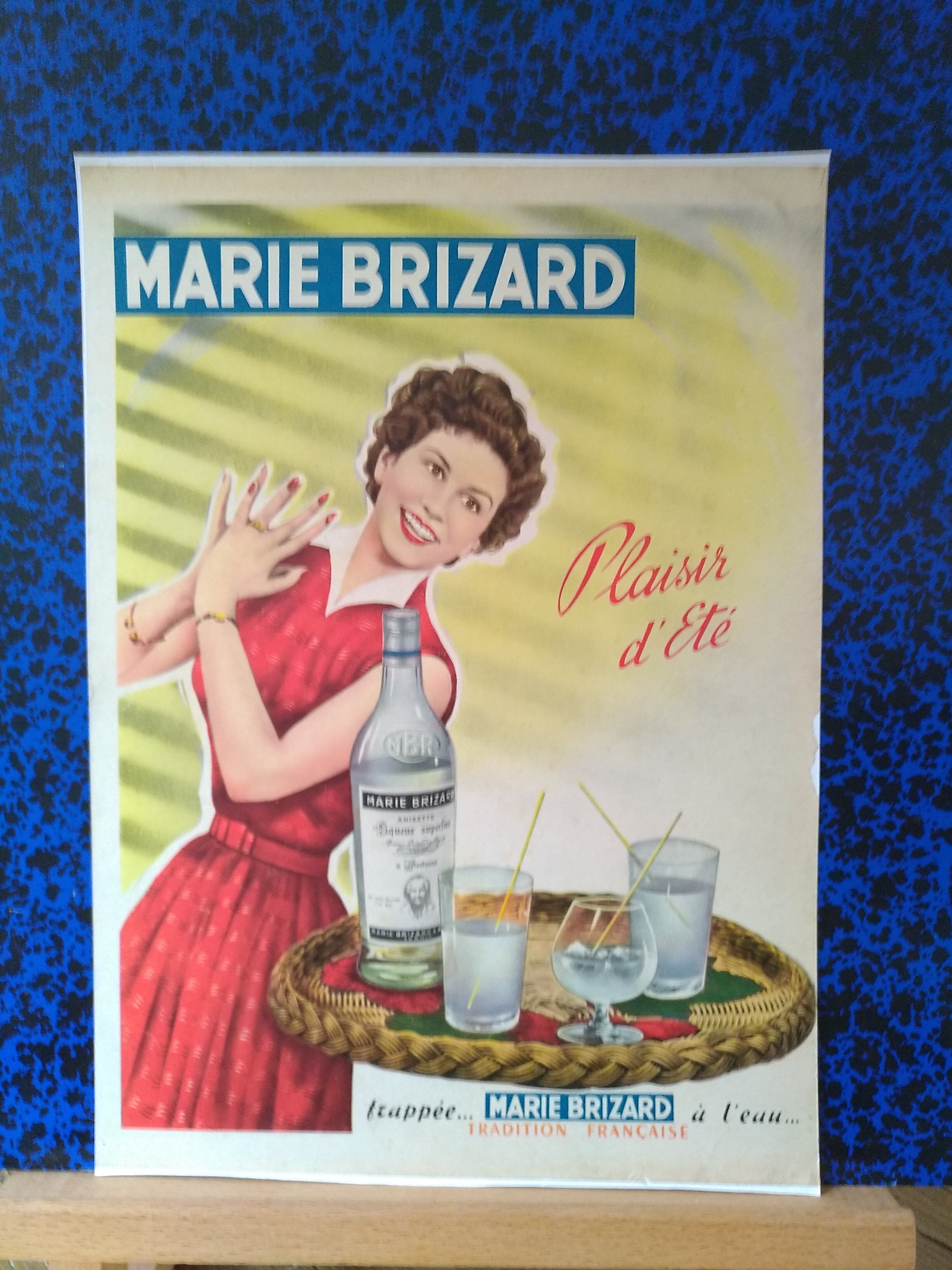 A Marie Brizard paper advertisement from period magazine