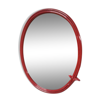 Miroir ovale en fonte 39x49cm