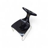 6 x Delfy chair by Gino Carollo for Ciacci Kreaty / Italy 1990s / 2 x red - 4 x black