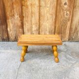 Vintage turned wooden footstool/step stool