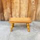 Vintage turned wooden footstool/step stool