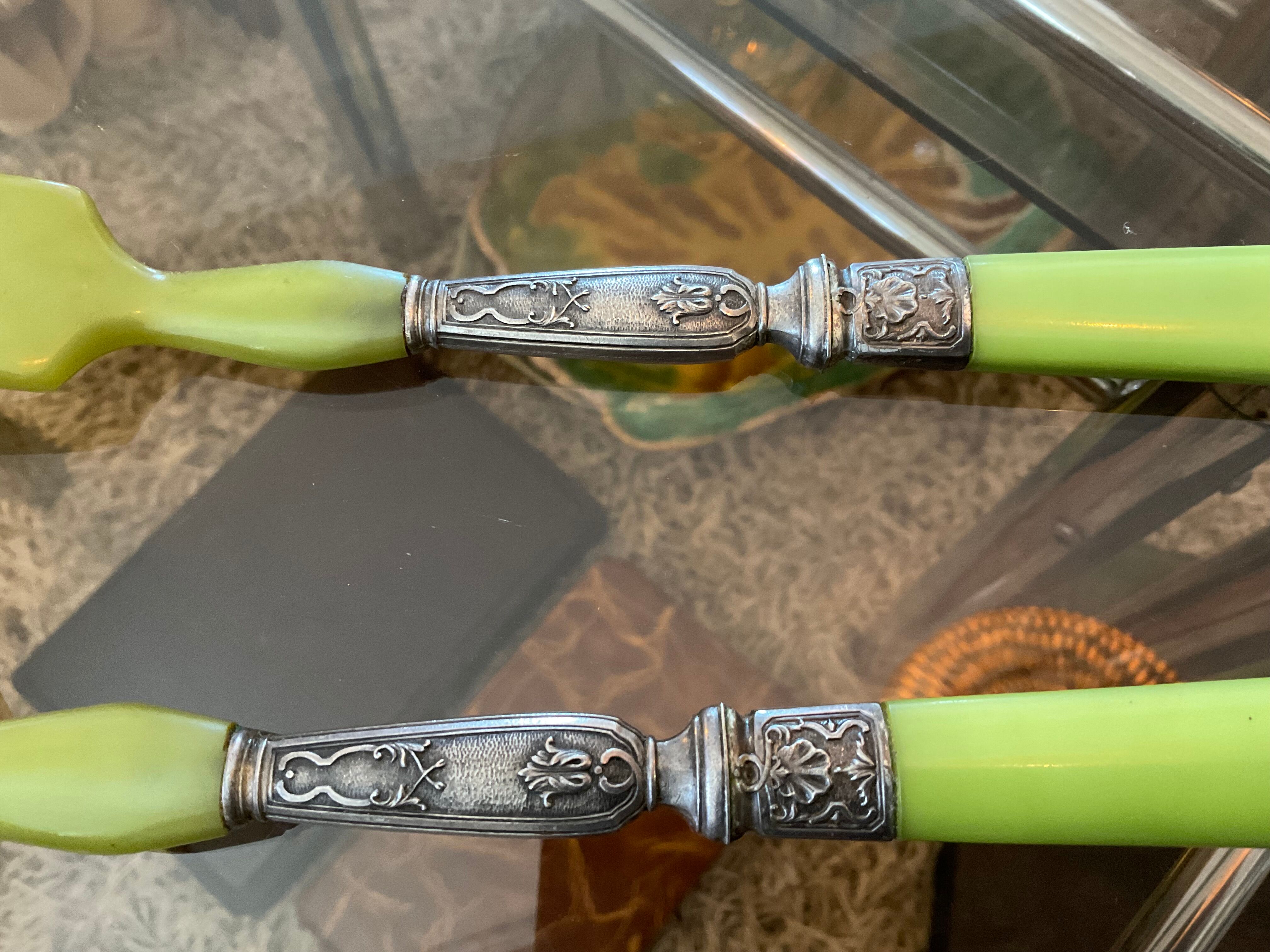 Salad cutlery .  1900