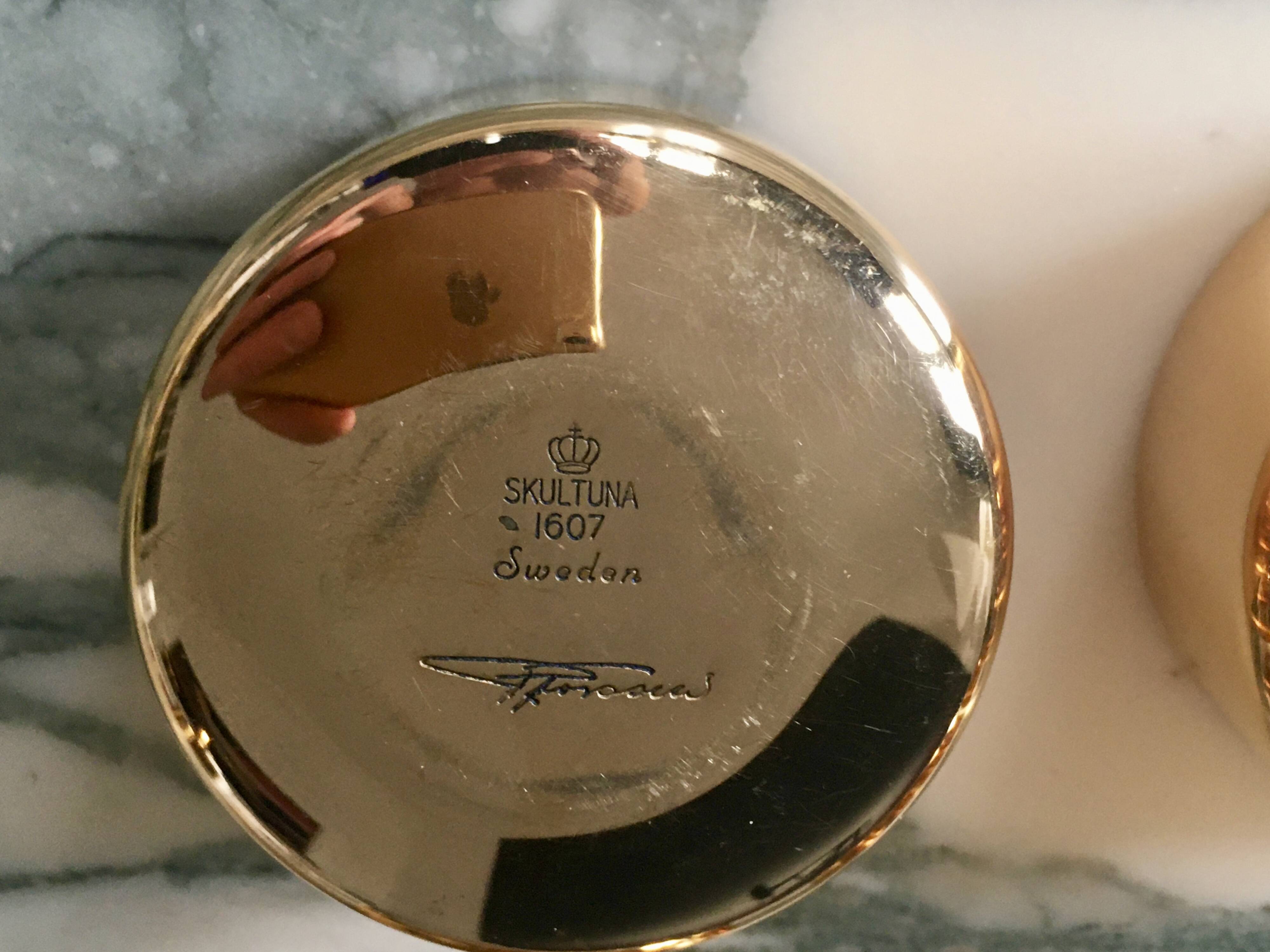 Pierre Forsell for skultuna. Sweden, 1970 gold-plated brass service