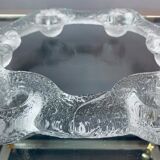 1970s Swedish Pukeberg Glass Candle Holder