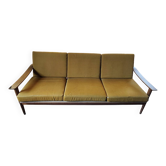 Three-seater Scandinavian sofa with original cushions.