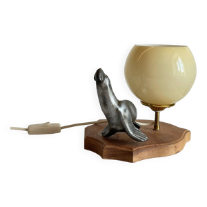 Lampe art déco Otarie - verre