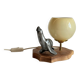 Lampe Art déco Otarie verre soufflé