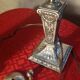 nickel lamp 1900 chiseled, glass paste eggshell and fuchsia 40x9 magnificent
