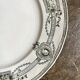 Flat plate in iron earthenware St Amand and Hamage, "Medallion" service