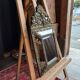 Napoleon III style mirror with gilt brass side panels