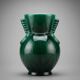 Vase art déco Saint-Clément 4159 signé Blanche Letalle – vert malachite