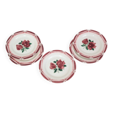 5 assiettes plates Digoin Sarreguemines