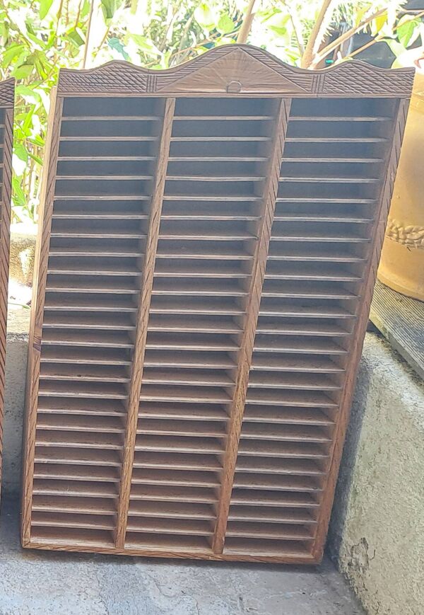 Lot 3 Casiers collection Rangement Bois Décoration  casier d'imprimerie pour collections