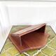 Wooden letter mail holder decorated with roses