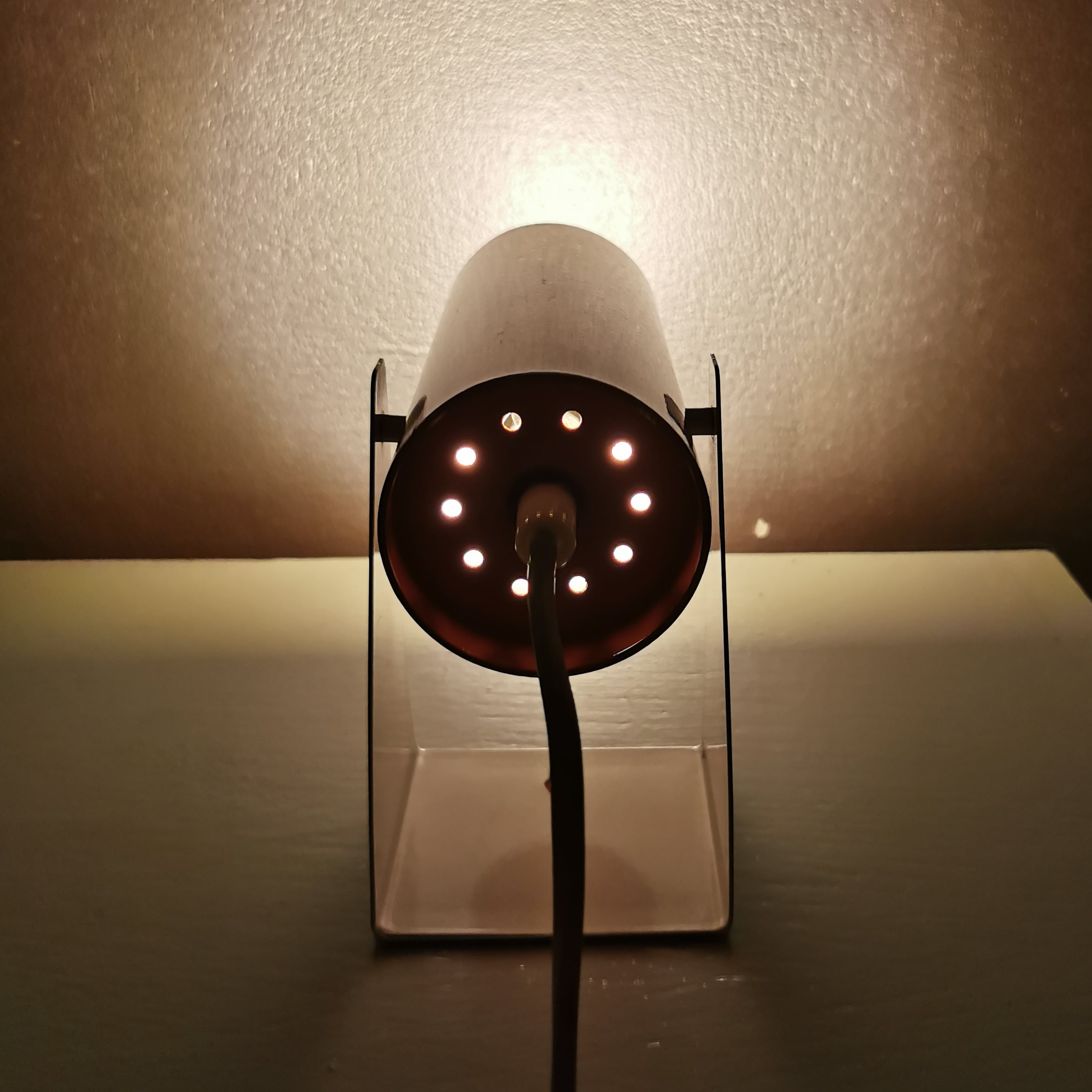 Vintage metal desk lamp wall lamp from the seventies