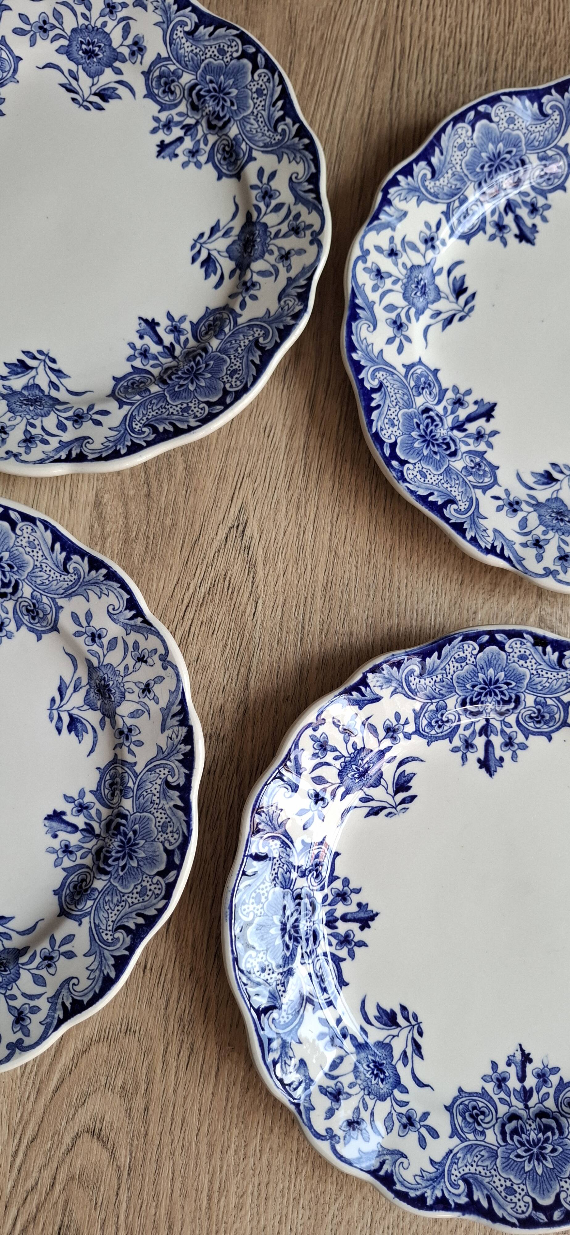 Set 6 assiettes plates Dordrecht 1920