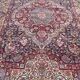 Large Antique Iranian Oriental Rug: Yazd: 4.45 X 3.30 Meters