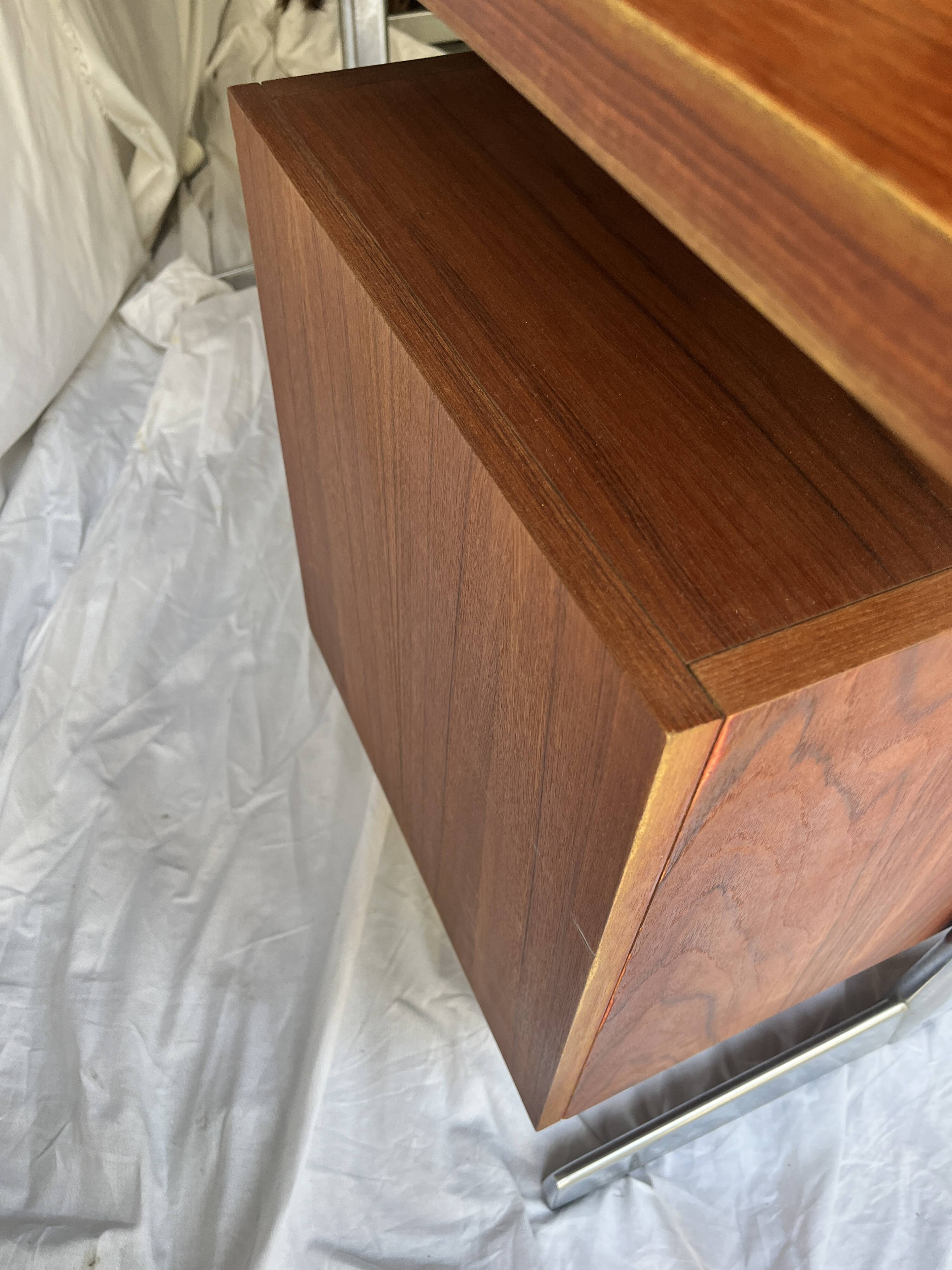 Scandinavian desk in wood and metal by Cees Braakman - Pastoe, design 1970