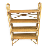 1950s rattan shelf