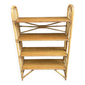 1950s rattan shelf