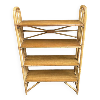 1950s rattan shelf