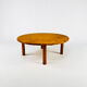 Table basse en pin massif du milieu du siècle, années 1970