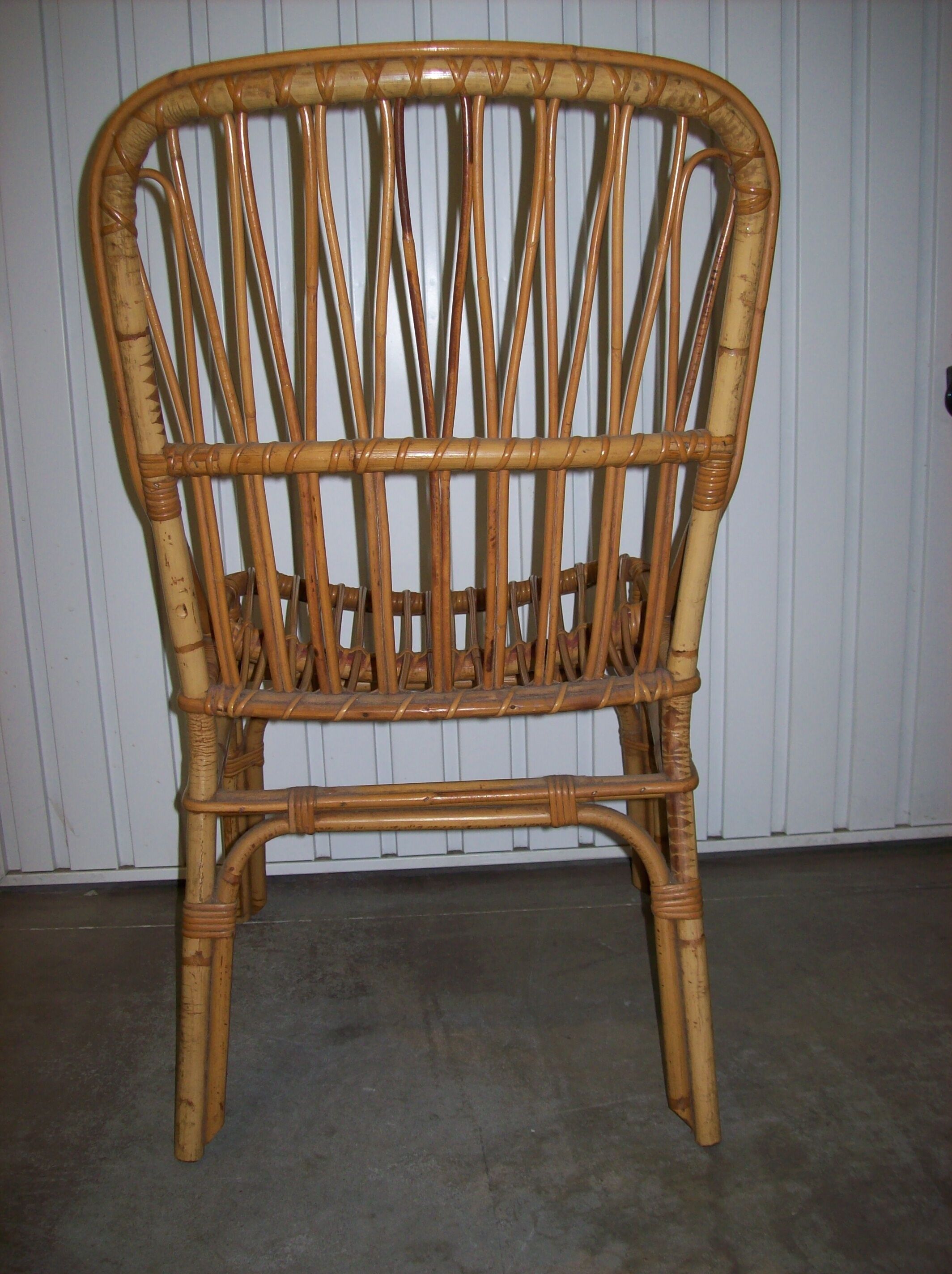 60s rattan chair