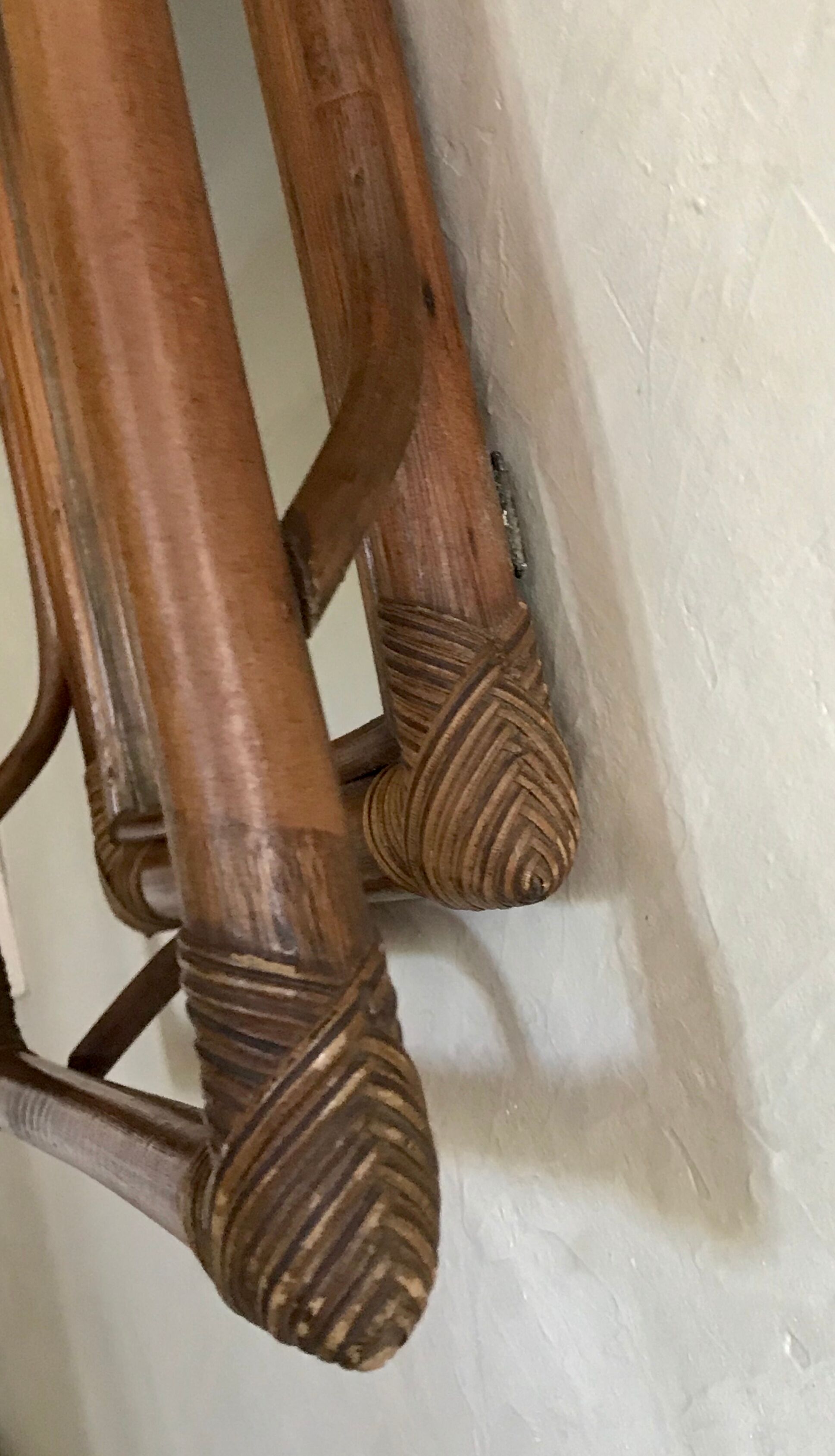 Vintage rattan mirror  41x41cm