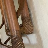 Vintage rattan mirror  41x41cm