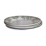 Dinner plates, model Platane, pottery St Amand and Hamage