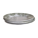 Dinner plates, model Platane, pottery St Amand and Hamage