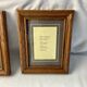 Set of 2 old frames in solid oak