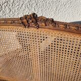 Canape bench 2 chairs louis xvi walnut canning