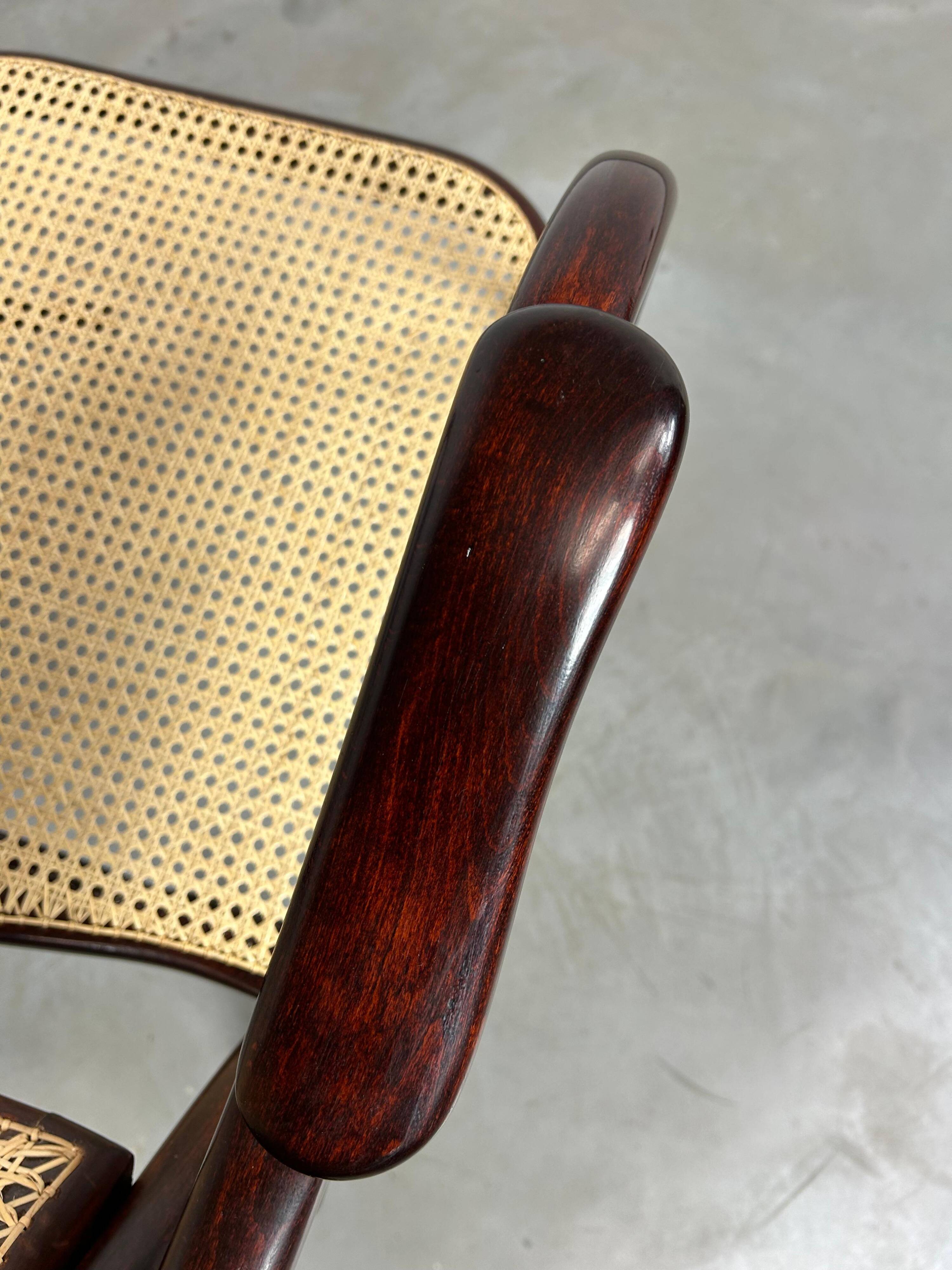 Chaise longue pliante très rare n°1 par Thonet