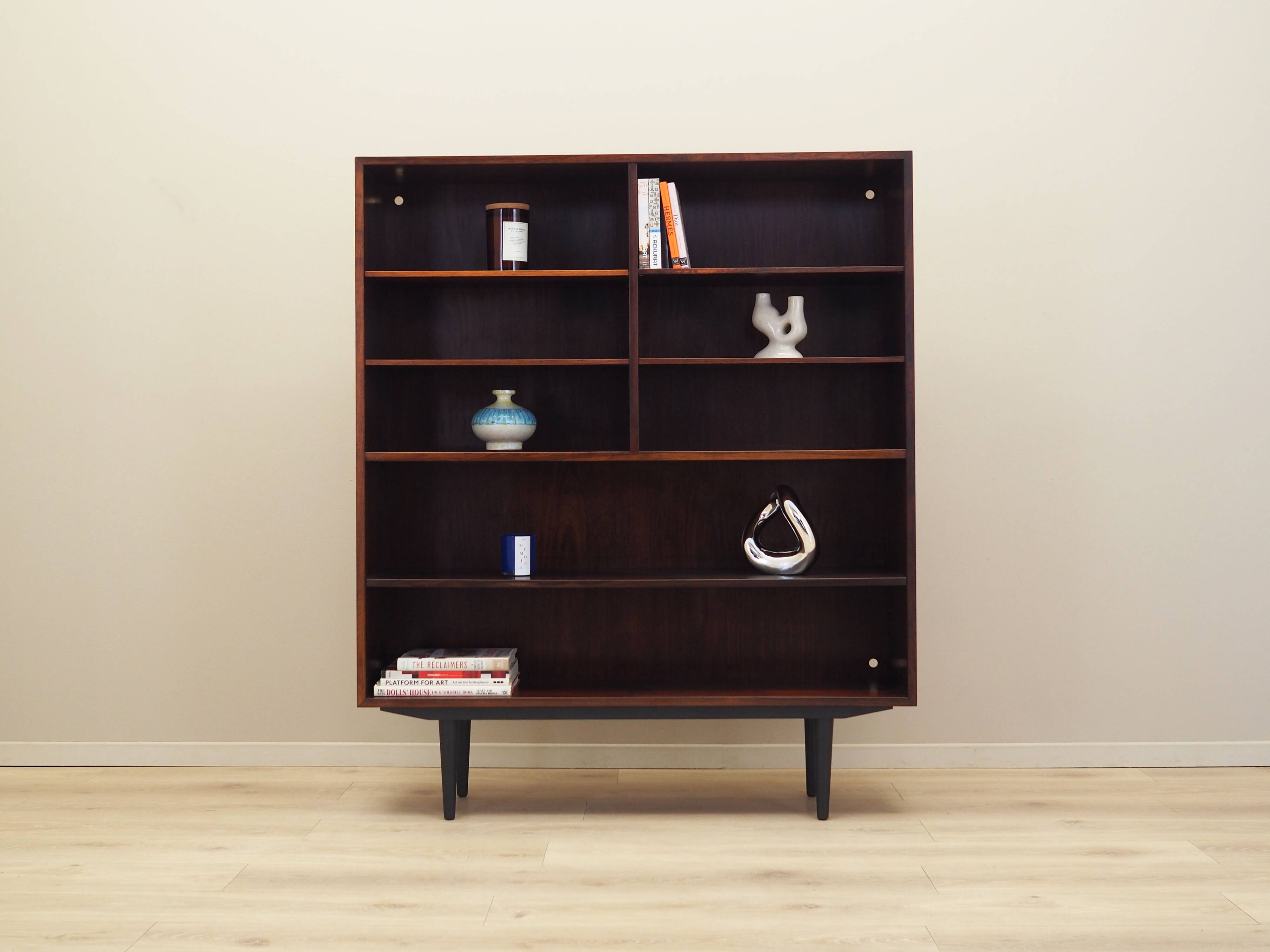 Mahogany bookcase, Danish design, 1970s, manufacturer: Omann Jun