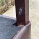 2 Italian Vega chairs in brown leather with high back