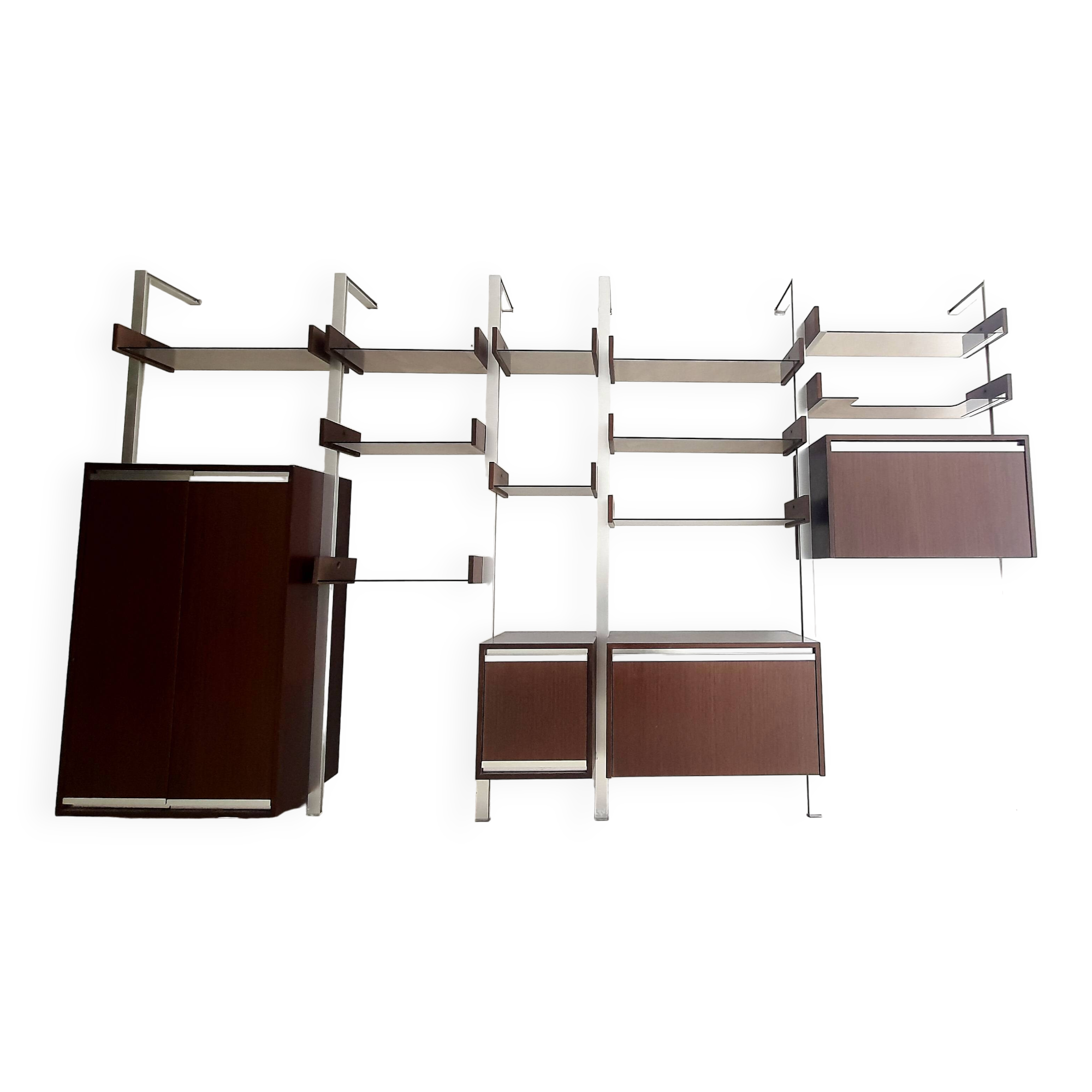 Living room furniture / Modular suspended bookcase by Michel Ducaroy for Ligne Roset Vintage 1970