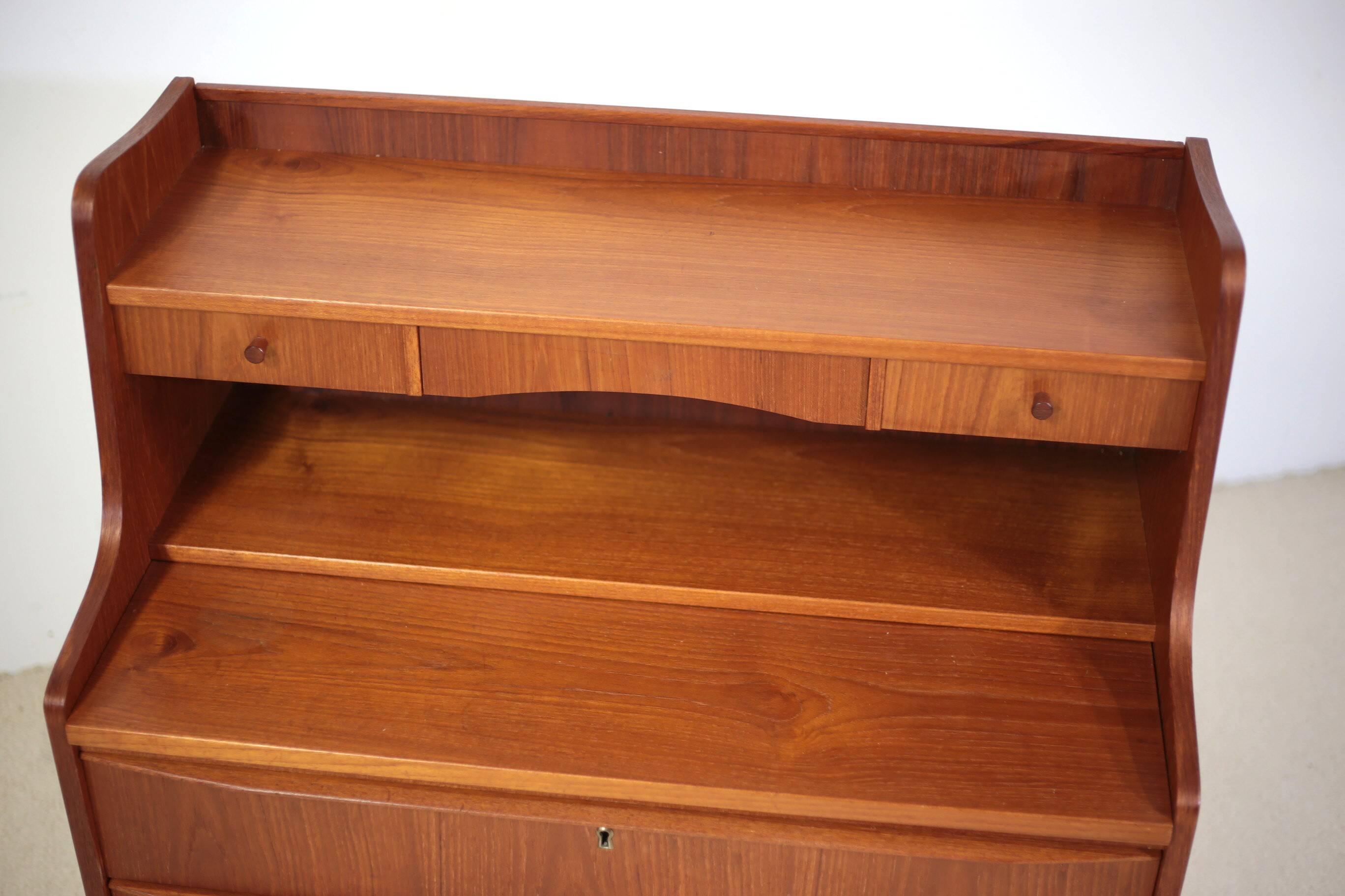 Danish teak secretary
