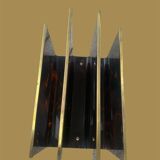 1970s magazine rack in tortoiseshell plexiglass by alpac