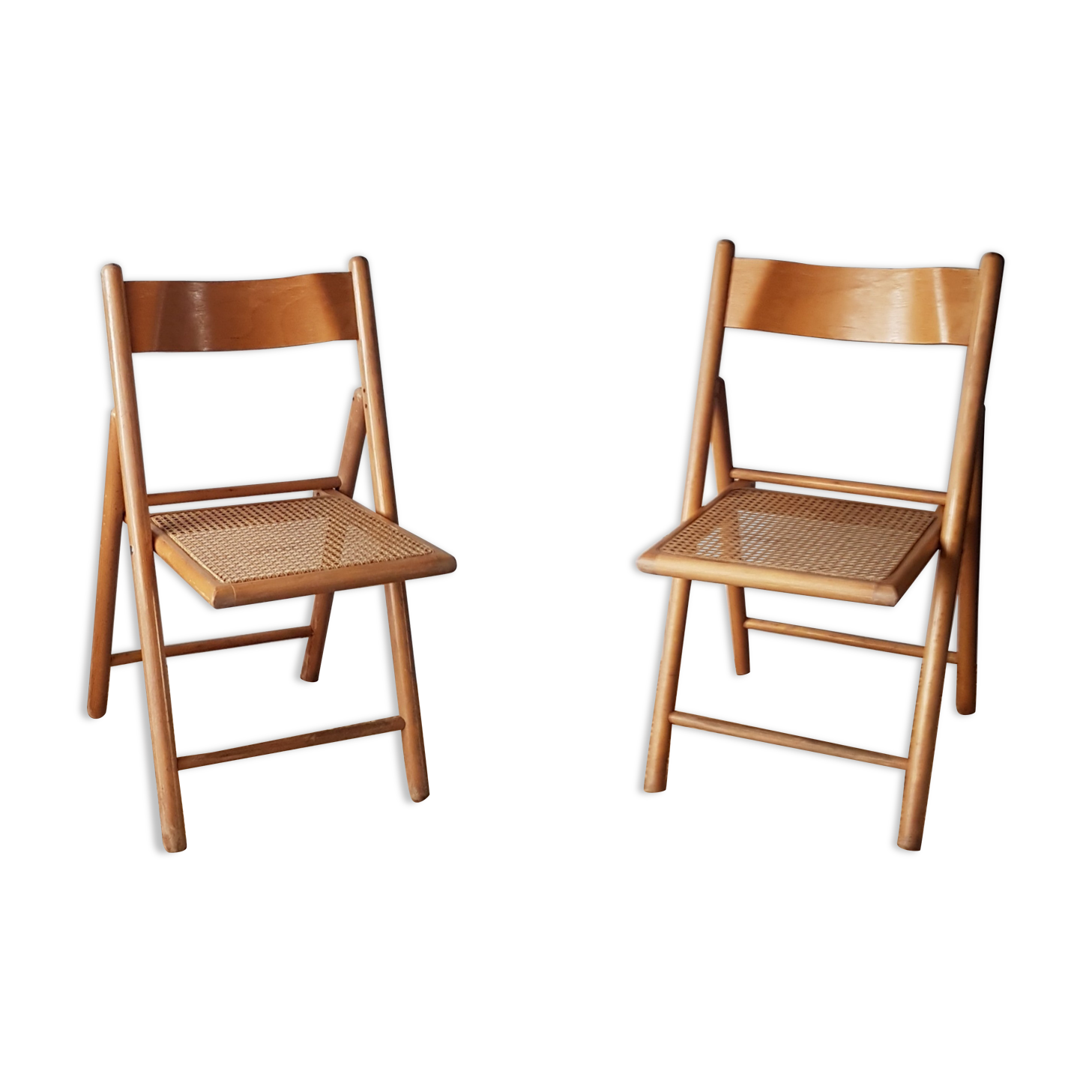 Pair of vintage folding chairs