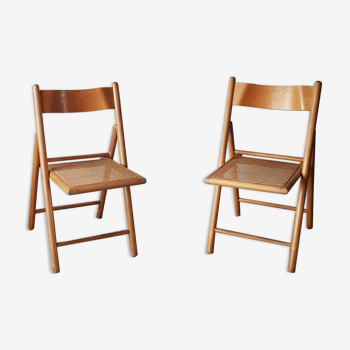 Pair of vintage folding chairs