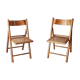 Pair of vintage folding chairs