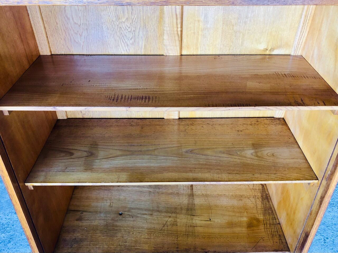 Vintage oak wall storage unit circa 50s