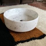 Agape Carrara marble sink Angelo Mangiarotti