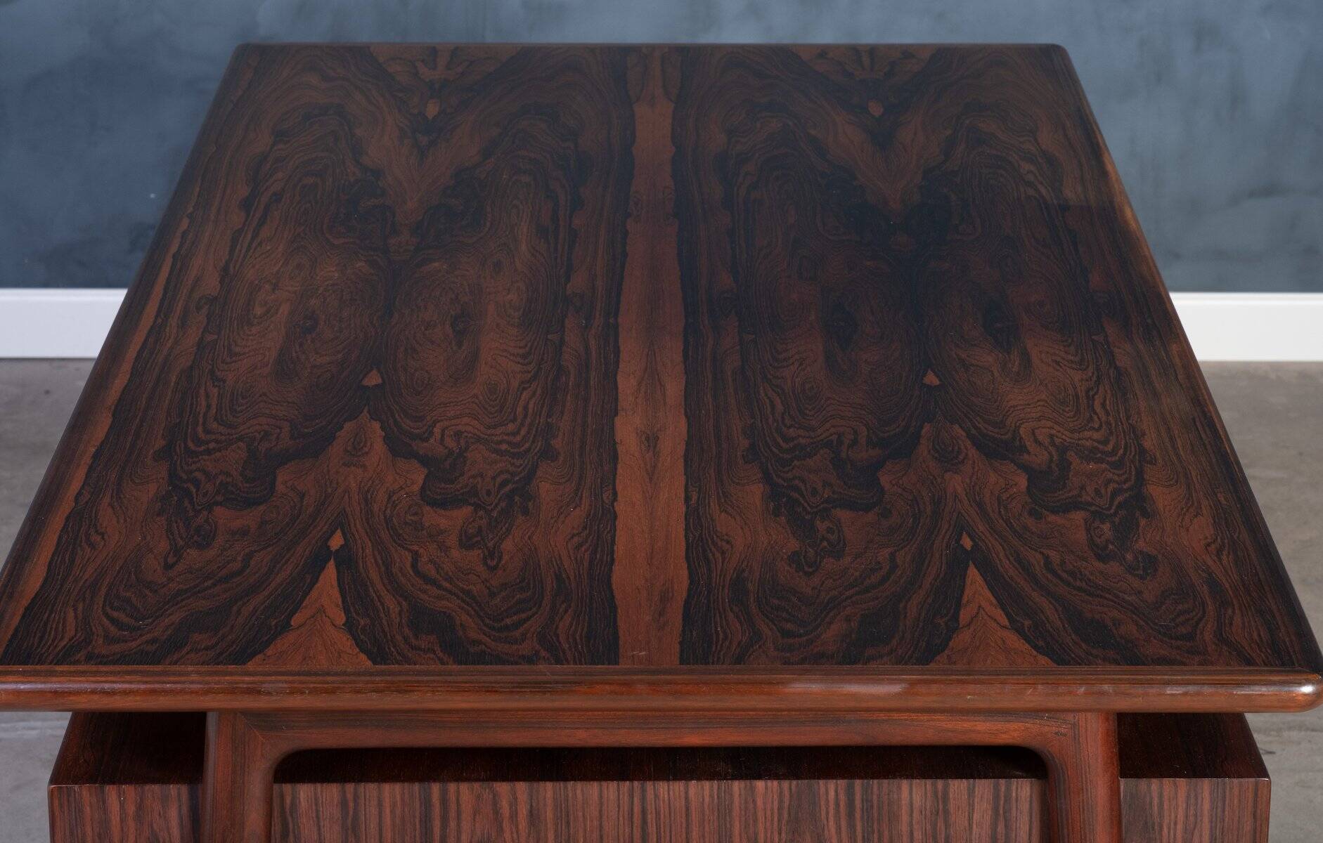 Rosewood desk by Gunni Omann for Omann Jun Møbelfabrik, 1960s