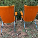 Fauteuils pliants vintage année 50 style André Monpoix